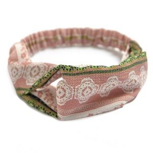 Blush Print Boho Twist Headband
